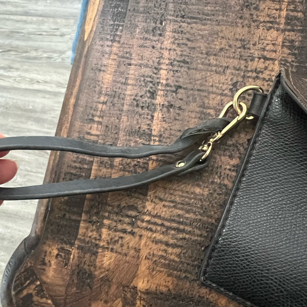 Black and Brown Monogram Clutch - Picture 6 of 8